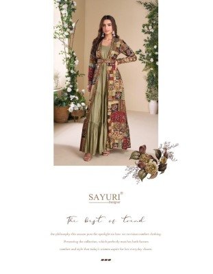 Sayuri Designer Janvi Hand Embellished Real Georgette Shrug with Pure Silk Lining Wholesale gown catalogs