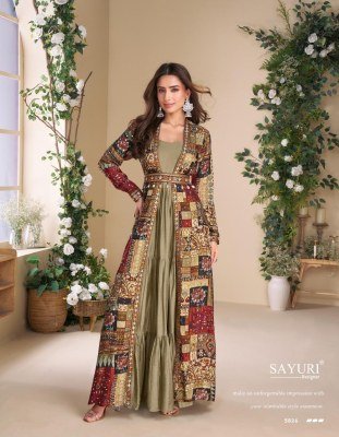 Sayuri Designer Janvi Hand Embellished Real Georgette Shrug with Pure Silk Lining Wholesale gown catalogs