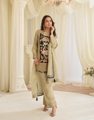 Sayuri Designer Jinayaa Premium Crepe Silk And Simar Silk Suite Set readymade suit catalogs