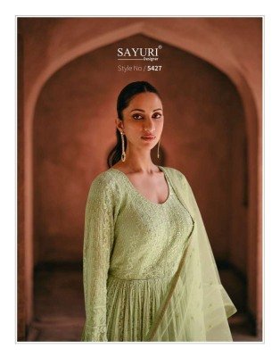 Sayuri Designer Kavya Georgette Readymade Gown Dress Wholesale Price  readymade suit catalogs