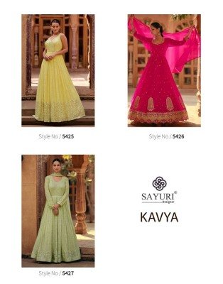 Sayuri Designer Kavya Georgette Readymade Gown Dress Wholesale Price  readymade suit catalogs