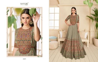 Sayuri Designer Khwaab Real Georgette Embroidered Party Wear Readymade Gown Dress Wholesale rate in Surat   kurtis catalogs