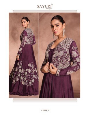 Sayuri Designer Mannat Catalog  Premium Chinon Silk Shrug Set with Embroidery Stitched Ethnic Wear Wholesale readymade suit catalogs