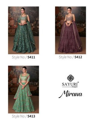 Sayuri Designer Mirana Design No 5411 To 5413 Banglori Silk Readymade Lehenga Choli Wholesale Rate   readymade suit catalogs
