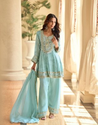 Sayuri Designer Mirror Original Hand Mirror Work Silk Suits readymade suit catalogs