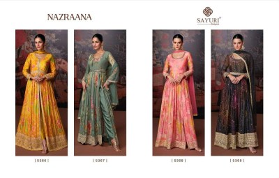 Sayuri Designer Nazraana Georgette Readymade Full Stitched Gown Dress Buy Wholesale Rate In India  readymade suit catalogs