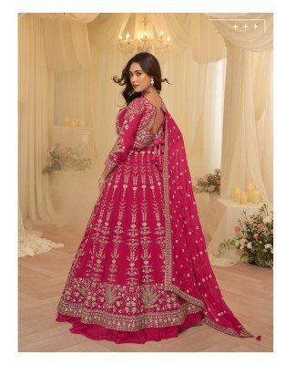 Sayuri Designer Roop Premium Georgette Embroidered Top And Skirt readymade suit catalogs