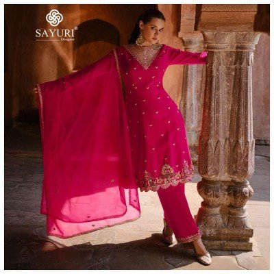 Sayuri Designer Ruhani Design no 5428. 5429 and 5430 Party  Wear Georgette Readymade Suits  Collection   readymade suit catalogs