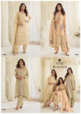 Sayuri Designer Ruhaniyat  Premium Simar Silk Pakistani Suits  readymade suit catalogs