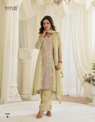 Sayuri Designer Ruhaniyat  Premium Simar Silk Pakistani Suits  readymade suit catalogs
