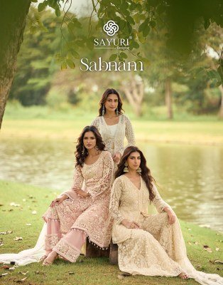 Sayuri Designer Sabnam Collection Premium Net Beadwork Top And Plazzo Set 