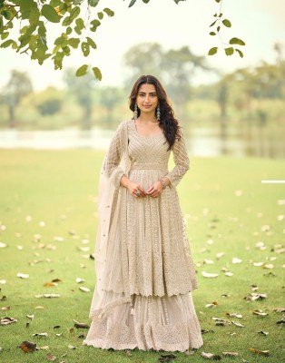 Sayuri Designer Sabnam Collection Premium Net Beadwork Top And Plazzo Set readymade suit catalogs