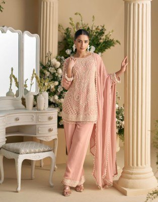 Sayuri Designer Sana Premium Real Georgette And Net Suit  Heavy Embroidered Beads Work Top with Plazzo Pant and Dupatta Wholesale kurtis catalogs