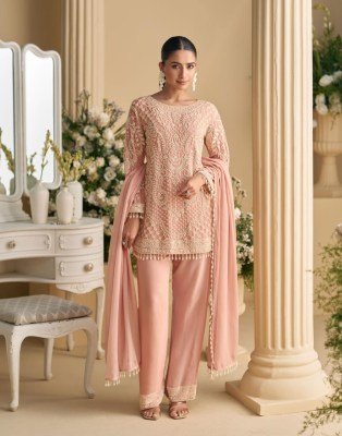 Sayuri Designer Sana Premium Real Georgette And Net Suit  Heavy Embroidered Beads Work Top with Plazzo Pant and Dupatta Wholesale kurtis catalogs