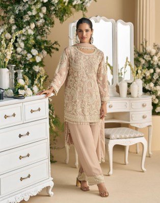 Sayuri Designer Sana Premium Real Georgette And Net Suit  Heavy Embroidered Beads Work Top with Plazzo Pant and Dupatta Wholesale kurtis catalogs