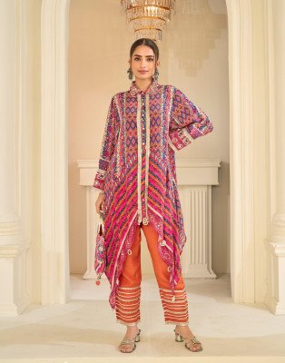 Sayuri Designer Savan Kurti Pant Set with Handbag kurtis catalogs