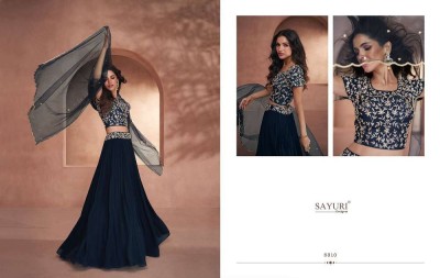 Sayuri Designer Shehnaai Premium Silk Readymade Party Wear Crop Top Collection   kurtis catalogs