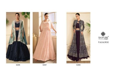 Sayuri Designer Vasansi Readymade Gown Dress catalogue wholesaler  kurtis catalogs