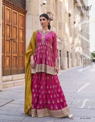 Sayuri Designer Zara Design no 5614  5615  5616 Readymade Sahrara  Suits collection buy online sale  readymade suit catalogs