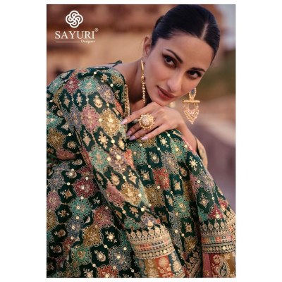 Sayuri Designer by Advira real georgette free size stitched gown catalogue at wholesale price  readymade suit catalogs