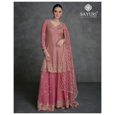 Sayuri designer by Jarokha designer embroidered fancy sharara suit catalogue  fancy sharara suit Catalogs