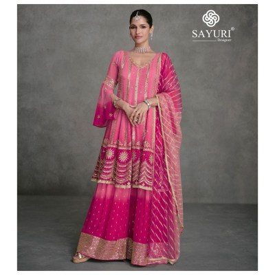 Sayuri designer by Jarokha designer embroidered fancy sharara suit catalogue  fancy sharara suit Catalogs
