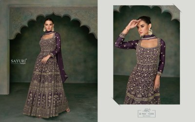 Sayuri designer by Nayaab real georgette free size stitched heavy designer gown catalog at wholesale price gown catalogs