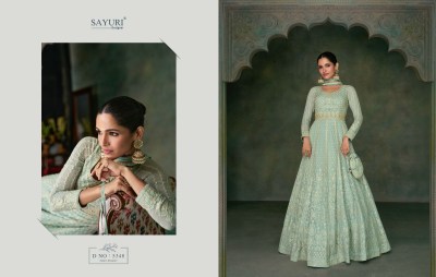 Sayuri designer by Nayaab real georgette free size stitched heavy designer gown catalog at wholesale price gown catalogs