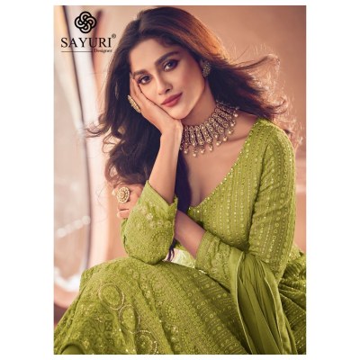 Sayuri designer by Noor gold pestals free size designer top skirt and dupatta catalogue at low rate readymade suit catalogs