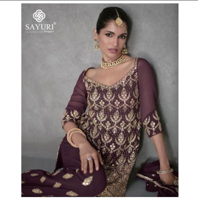 Sayuri designer by Shailza designer real georgette fancy sharara suit catalogue at low rate fancy sharara suit Catalogs