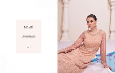 Sayuri designer by farida designer real georgette anarkali suit catalog at wholesale price  readymade suit catalogs
