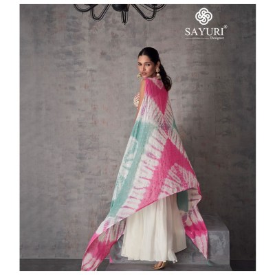 Sayuri designer by kashvi real georgette designer indo western catalogue at low rate readymade suit catalogs