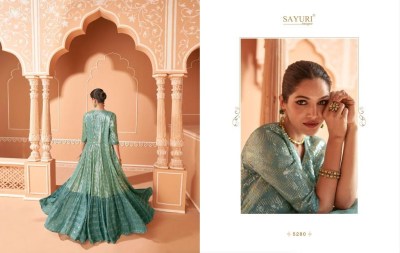 Sayuri designer by panghat chinon silk georgette indo western ready made suit at wholesale price readymade suit catalogs
