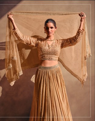 Sayuri designer present Riwayaat real chinon silk front and back embroidered lehenga choli catalogue  lehenga choli catalogs