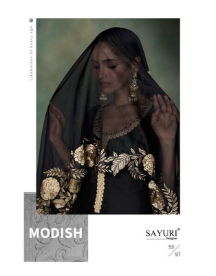 Sayuri designer present Sahiba pure silk front and back embroidered long anarkali dress with dupatta catalogue readymade suit catalogs