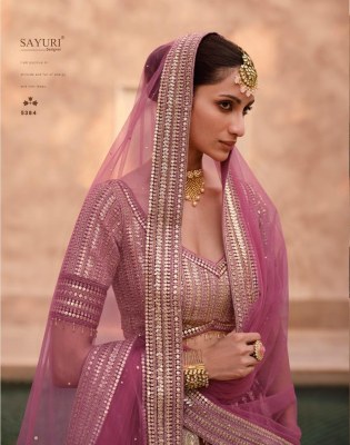 Sayuri designer present heritage bridal  pure viscose lycra crystal with hand work blouse catalogue at wholesale price Sayuri designer 