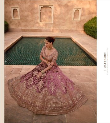 Sayuri designer present heritage bridal  pure viscose lycra crystal with hand work blouse catalogue at wholesale price lehenga choli catalogs