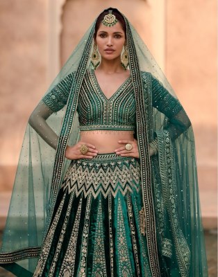Sayuri designer present heritage bridal  pure viscose lycra crystal with hand work blouse catalogue at wholesale price lehenga choli catalogs