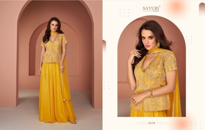Sayuri designer present jasmine real georgette lehenga choli with embroidered work catalog at wholesale price readymade suit catalogs