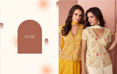 Sayuri designer present jasmine real georgette lehenga choli with embroidered work catalog at wholesale price readymade suit catalogs
