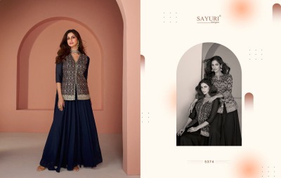 Sayuri designer present jasmine real georgette lehenga choli with embroidered work catalog at wholesale price readymade suit catalogs