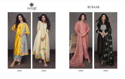 Sayuri designer by Rubaab presenting pure silk kurta pant and dupatta set at wholesale price  kurtis catalogs