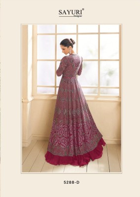 Sayuri present Vasansi Gold designer lehenga choli with long shrug catalogue  lehenga choli catalogs