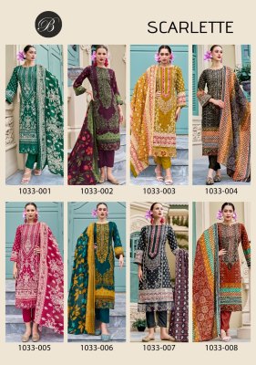 Scarlette by Belliza Pure Cotton Digital Printed Organza embroidered dress material catalogue at low price  salwar kameez catalogs