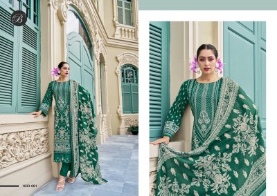 Scarlette by Belliza Pure Cotton Digital Printed Organza embroidered dress material catalogue at low price  salwar kameez catalogs