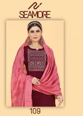 Seamore luanch laxmipati two presenting women kurta pant with dupatta catalogue at wholesale price Amavi