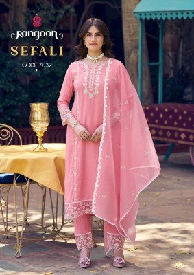 Sefali by Rangoon Viscose Khatli hanwork readymade suit at affordable rate  readymade suit catalogs