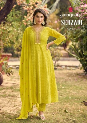 Sehzadi by Rangoon sifli georgette embroidered readymade suit catalogue at affordable Rate at amavi expo readymade suit catalogs