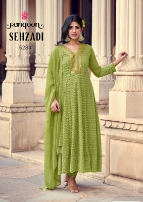 Sehzadi by Rangoon sifli georgette embroidered readymade suit catalogue at affordable Rate at amavi expo readymade suit catalogs