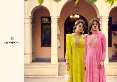 Sehzadi by Rangoon sifli georgette embroidered readymade suit catalogue at affordable Rate at amavi expo readymade suit catalogs